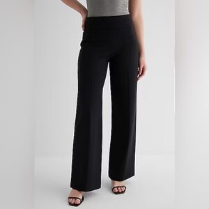 Express Black Wide-Leg Trousers